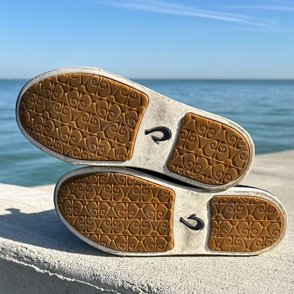 OluKai Pehuea Li 20379-Dede Women Sz 7 Trench Blue - Picture 8 of 9